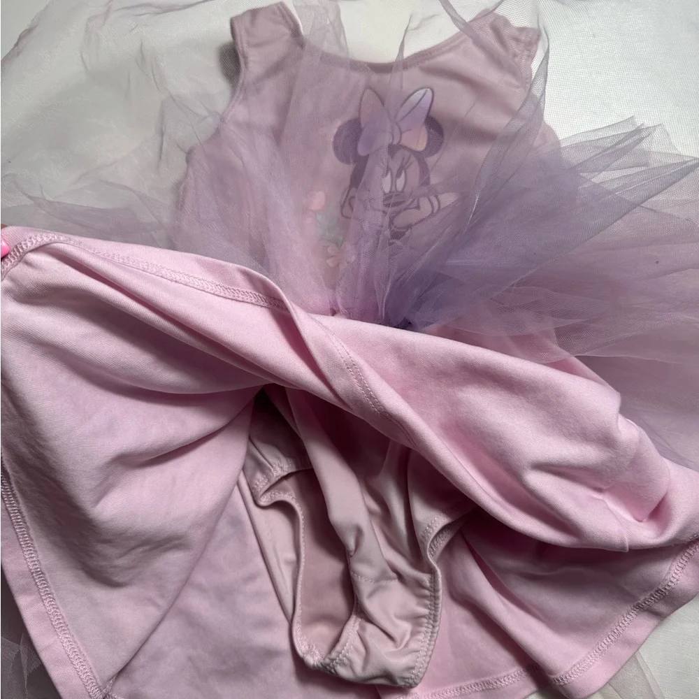 Disney pink‎ and Purple Minnie Mouse Party Dress Size 2T Tutu